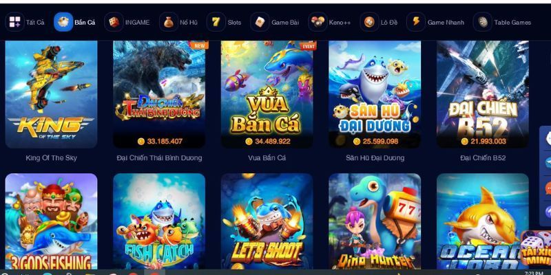 top game bắn cá đổi thưởng